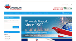 Desktop Screenshot of americanwholesalefireworks.com